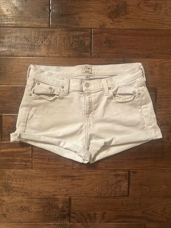 J. Crew Pants - J. Crew White Denim Cuffed Women's Shorts